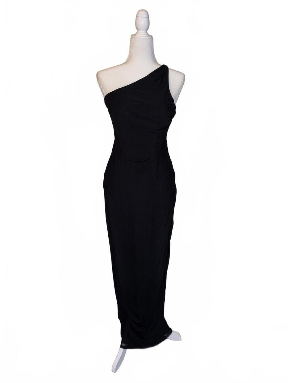 NWT AFRM Savoy Dress in Noir color